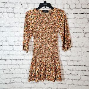 MinkPink Sorrento Mini Dress Grannycore Revolve Size XS Fall Floral